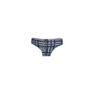 Damen-Zweiteiliges Baumwoll-Sportunterwäsche-Set - Sportslip-mit breiten Trägern-Top - dunkelblau-grau - S
