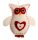 FILZ AM KREIS EULE CREME/ROT 11