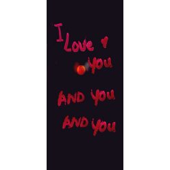 Ü.BILD TISCH I LOVE ROT8*18