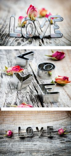 Ü.BILD TISCH LOVE LOVE   8*18