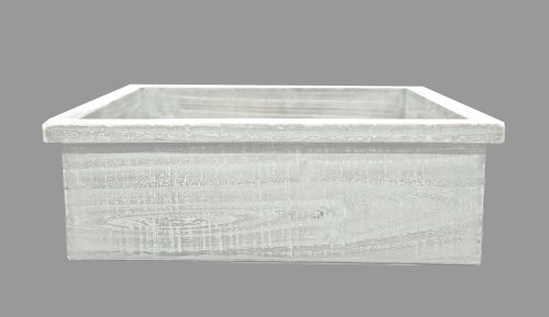 HOLZKISTE RAND WEISS 34*25