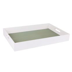HOLZTABLETT*3 PUNKTE MOOSGRÜN 45*30