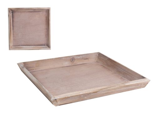 HOLZ UNTERSETZER QUADRAT GEÄTZT25