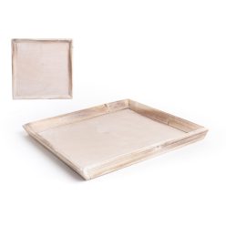 HOLZ UNTERSETZER QUADRAT GEÄTZT30