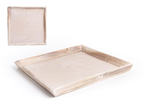 HOLZ UNTERSETZER QUADRAT GEÄTZT30
