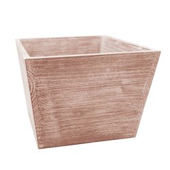 HOLZ BLUMENKÜBEL GEÖLT 17*17*12,5