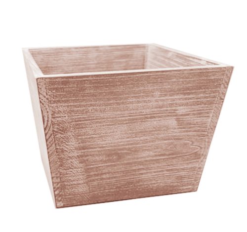HOLZ BLUMENKÜBEL GEÖLT 17*17*12,5