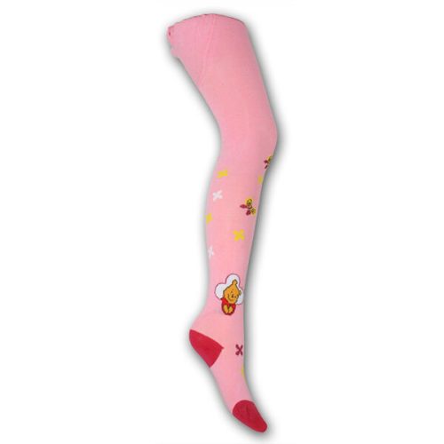 Winnie the Pooh und seine Freunde Babystrumpfhose - Baumwollstrumpfhose - 92-98 - rosa mit Winnie the Pooh