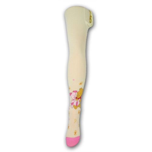 Winnie the Pooh und seine Freunde Babystrumpfhose - Baumwollstrumpfhose - 92-98 - gelb mit Winnie the Pooh und Schweinchen