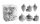 KD. GEMISCHTDEKO*18 SILBER