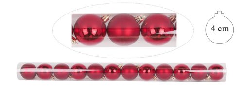 KD.KUGEL*12 KIRSCHROT  2S 4/ROHR