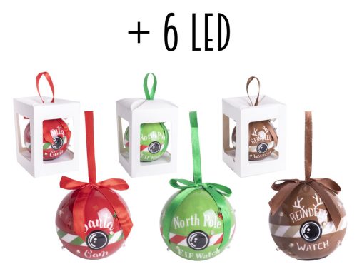 KUGEL+6 LED ROT/GRÜN/BLAU 3SDD80