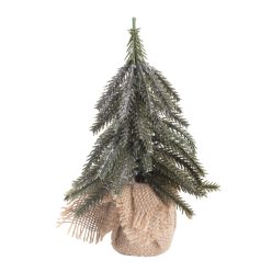 DEK.TANNE GRÜN+JUTE19CM