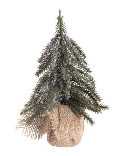 DEK.TANNE GRÜN+JUTE19CM