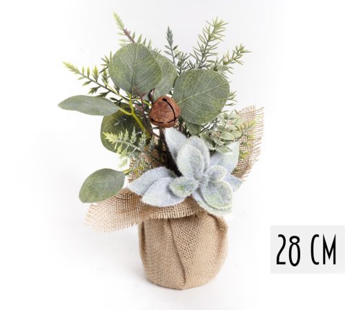 DEK.DEKO BLUME+GLÖCKCHEN 28CM