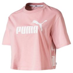   Puma Damen Sport T-Shirt mit hohem Baumwollanteil - Hellrosa - L