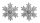 KD.AK.SCHNEEFLOCKE*2 SILBER GL. 14