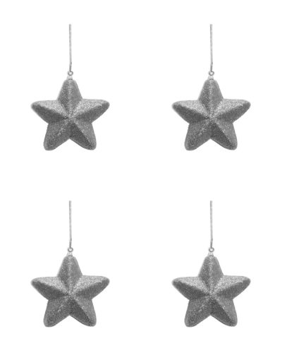KD.AK.STERN*4 3D SILBER 10
