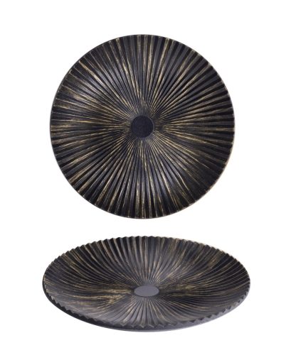 HOLZSCHALE SCHWARZ/GOLD 40