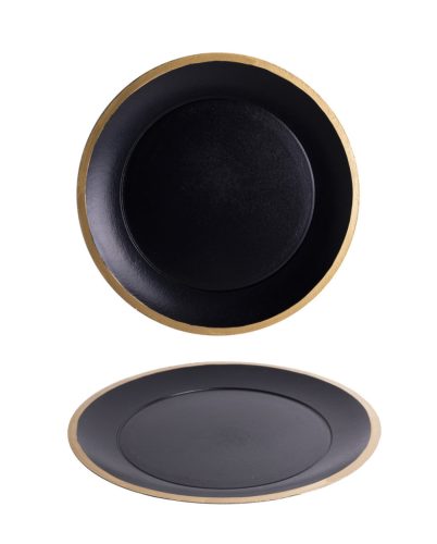 HOLZSCHALE SCHWARZ/GOLD 40