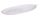 HOLZSCHALE BLATT WEISS 40*18*3