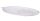 HOLZSCHALE BLATT WEISS 60*21*4