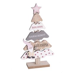 HOLZWEIHNACHTSBAUM+KUGEL+NAS 26