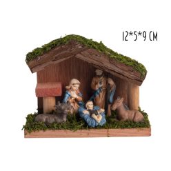 BET.L.HOLZHAUS+5FIGUR+GRAS12*5*9