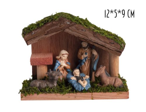 BET.L.HOLZHAUS+5FIGUR+GRAS12*5*9