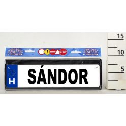 KRESZTÁBLA "SÁNDOR"