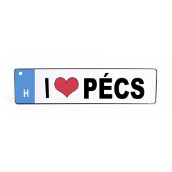 KRESZTÁBLA "I LOVE PÉCS"
