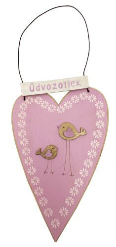 HOLZ.HERZ+2VÖGEL WELCOME ROT15