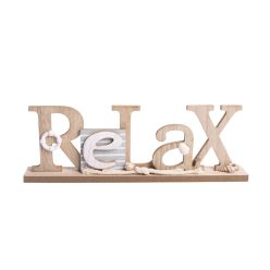 HOLZ BESCHRIFT.RELAX NATUR40*5*14