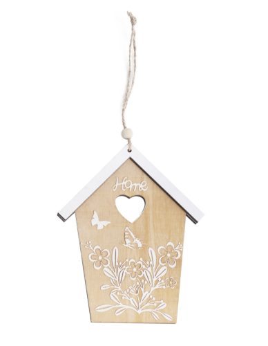 BAUM HAUS NATUR/WEIß BLUME15*12