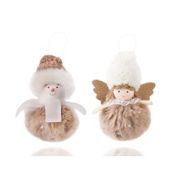 DEK.ENGEL/SCHNEE.BEIGE2S11