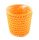 KUNST.GEFLOCHTENER BLUMENTOPF ORANGE 10