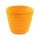 KUNSTSTOFFGEFLOCHTENER ORANGENBLUMENTOPF 17