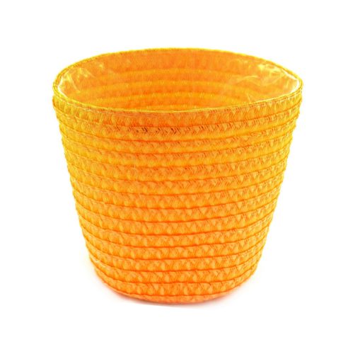 KUNSTSTOFFGEFLOCHTENER ORANGENBLUMENTOPF 17
