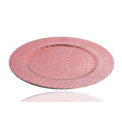 DEK.TABLETT RUND KROKODIL PINK33