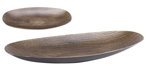 DEK.KUNST.SCHALE OVAL BRONZE 40