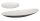 DEK.KUNST.SCHALE OVAL WEISS 40