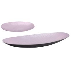 DEK.KUNST.SCHALE OVAL ROSA 40