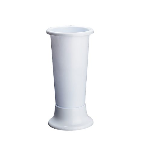 KUNSTSTOFFVASE "IDEAL" WEISS 14*35