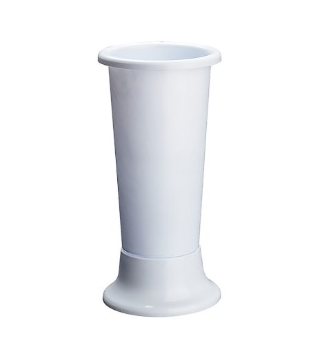 KUNSTSTOFFVASE "IDEAL" WEISS 22*50