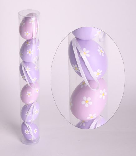 DEK.KUNST.EI*6 LILA+BLUME 6