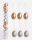 KUNSTSTOFFEIER*12 FARBIGE FLECKEN/HALTER6