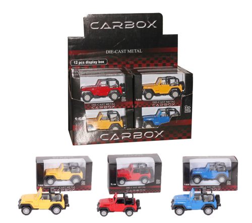 JEEP 1/64 GELB/BLAU/ROT 3S