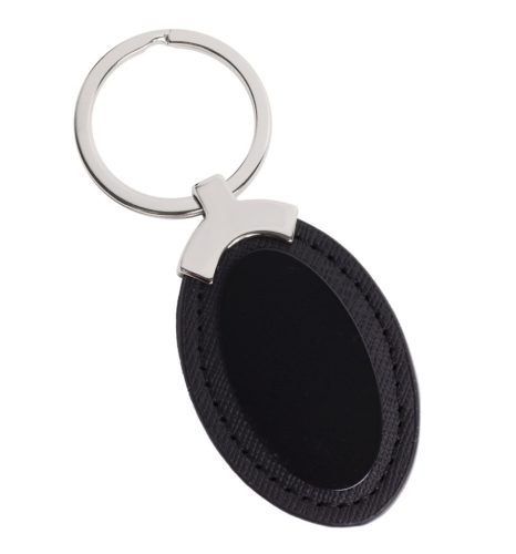 KT. METALL+KUNSTLEDER OVAL SCHWARZ