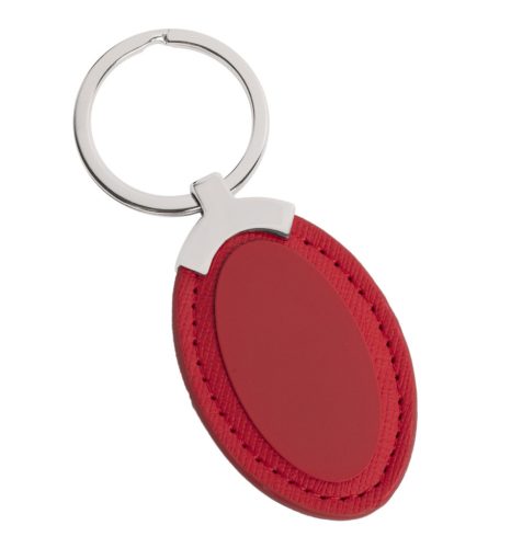 KT. METALL+KUNSTLEDER OVAL ROT