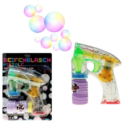 SEIFENBLASENPISTOLE BEHÄLTER LED+ELE